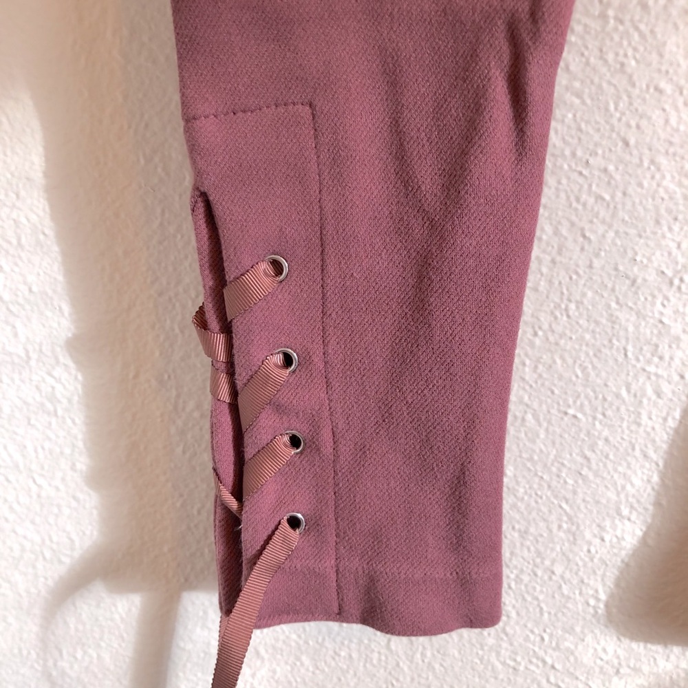 NineWest leggings with lace up ankle detail